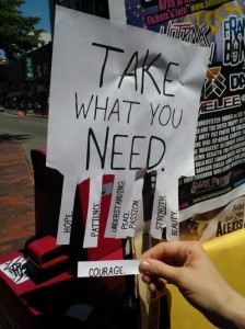take what you need take what you need