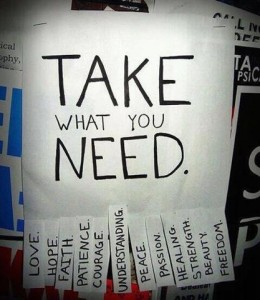 take what you need - HOPE - Portland, Maine (207) 774-6251