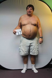 Ed Oakes Anterior View Before - Dr. Lou's Weight Loss Challenge - www.drloujacobs.com (207) 774-6251