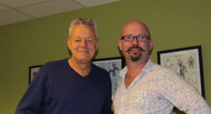 Legendary guitarist, Tommy Emmanuel with Dr. Lou.