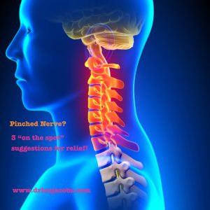 Pinched Nerve In Your Neck? Try 3 Things "On the spot". Once the pain is gone, call us for answers. Find the cause, improve function, prevent the pain! (207) 774-6251 Dr. Lou Jacobs - Chiropractor - Portland, Maine.