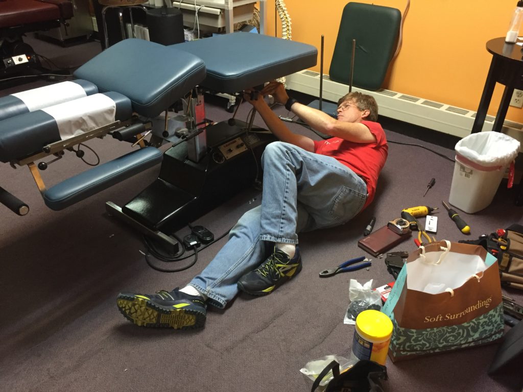Zen and the art of chiropractic table maintenance. Jacobs
