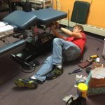 Peter West Chiropractic Table Repair Man. Call Peter West at (207) 838-9775 for all your chiropractic (or medical) table repair, maintenance and optimization needs. He has been engineering repairs and maintenance on my tables in Portland, Maine for years. Call Chiro Table Care today!
