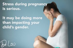 Mental and physical stress may contribute to the gender of the baby.