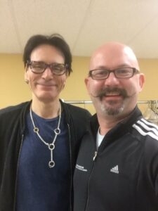 Dr. Lou with Steve Vai