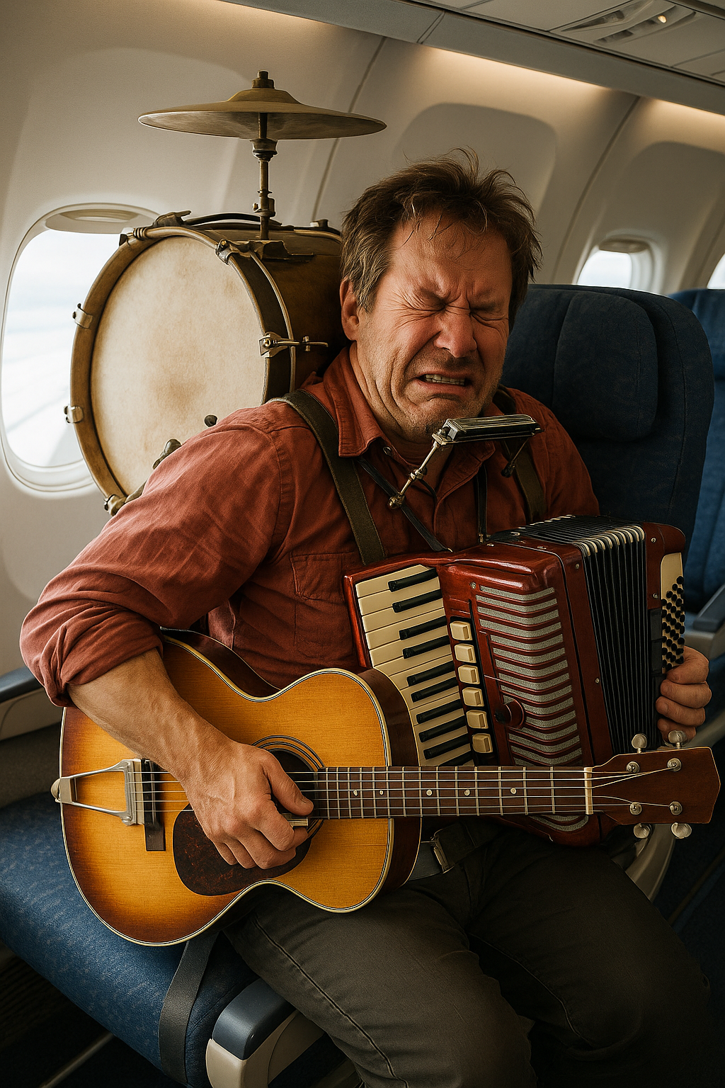Musicians and flying