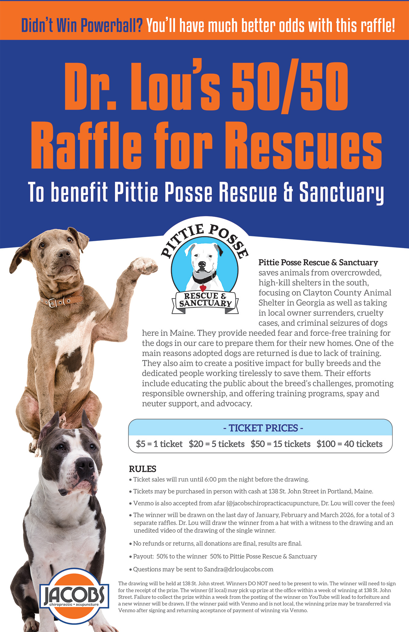 Dr. Lou's Raffle For Rescues - Maine